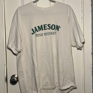 White, Jameson Whiskey, Short Sleeve Tee, Men’s XL